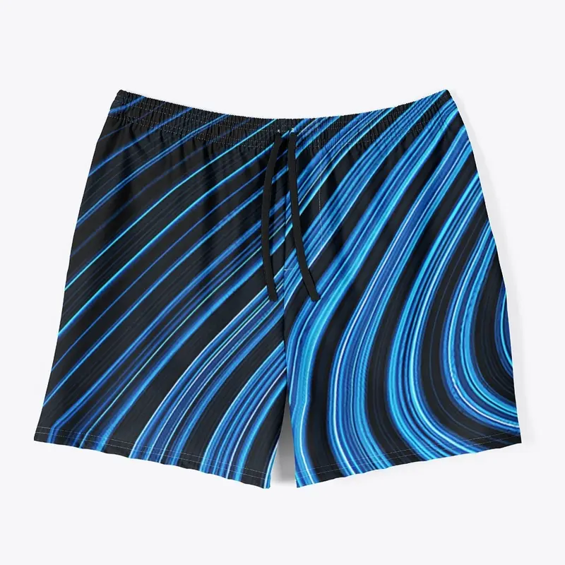 Blue Rings Swim Trunks