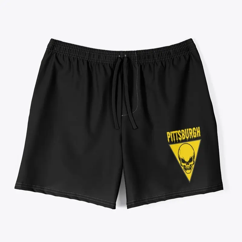 Pittsburgh Skull Swimming Trunks